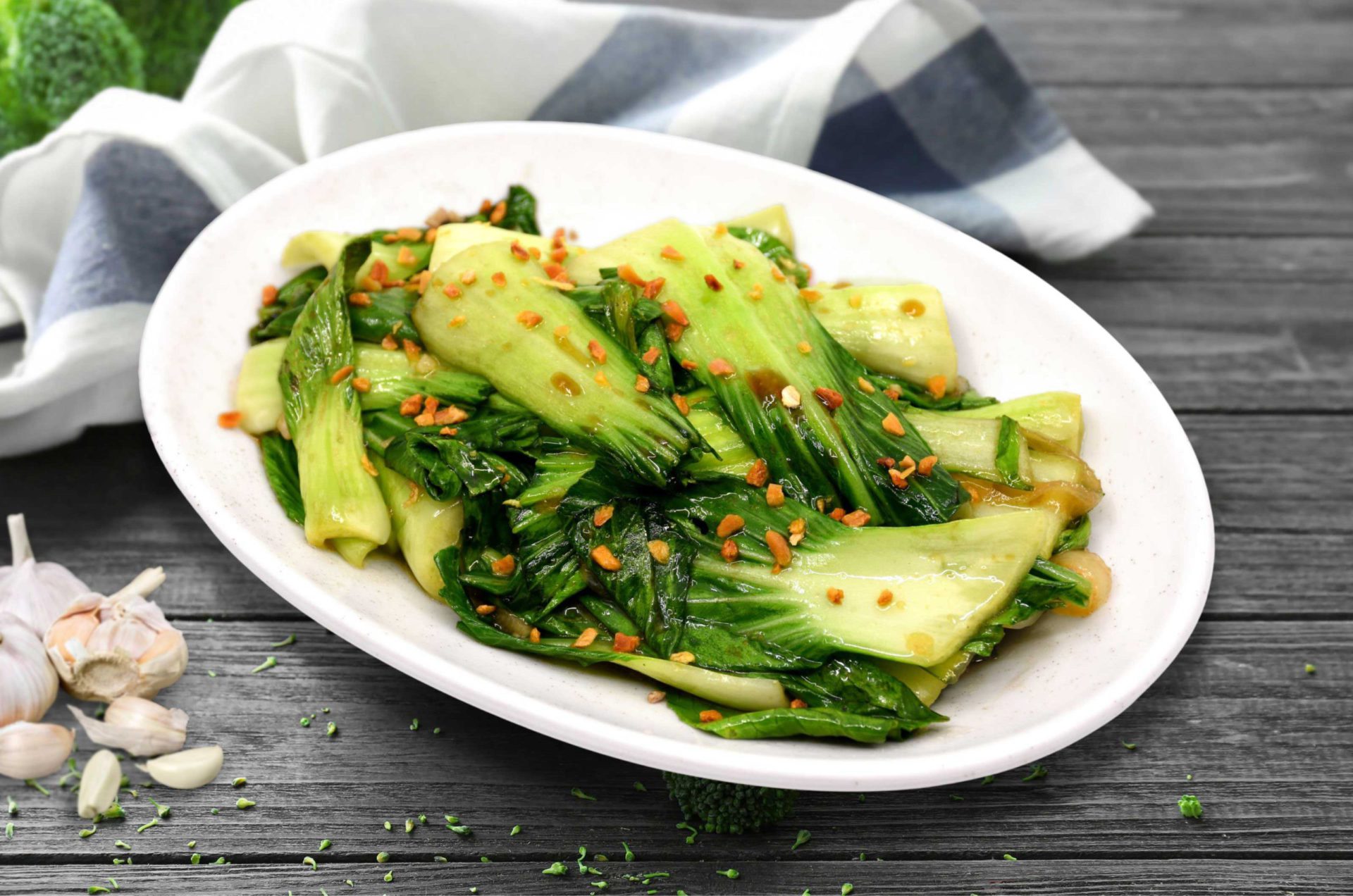 Ajinomoto Bok Choy In Garlic And Oyster Sauce Ajinomoto