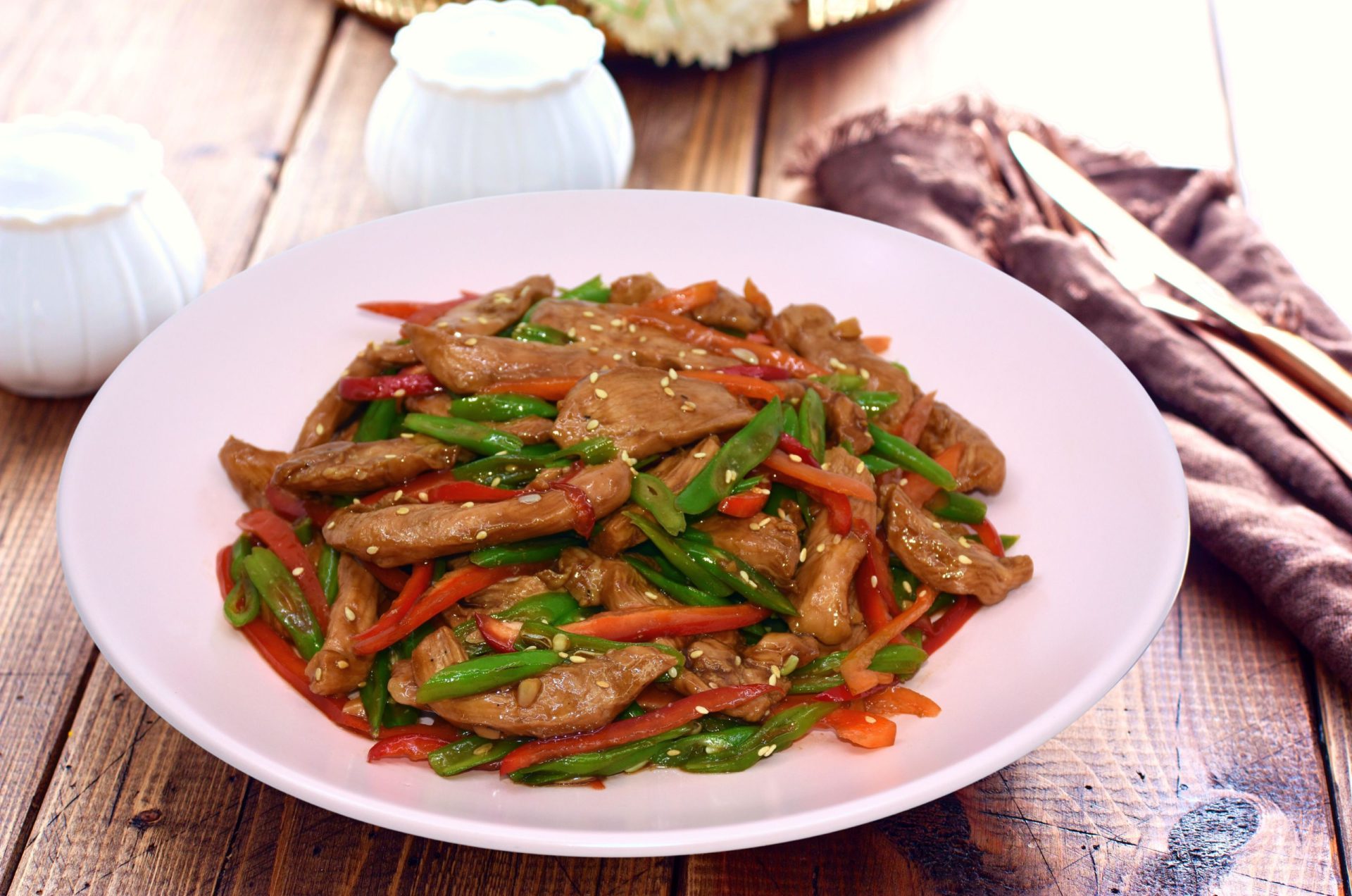 Ajinomoto | Grilled Chicken with Beans and Peppers - Ajinomoto